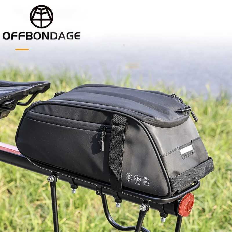 OFFBONDAGE Saddlebag Multifunctional Rack Bag Top Tube Bag Reflective Waterproof Handheld Large Capacity Adjustable Bicycle Bag H251029