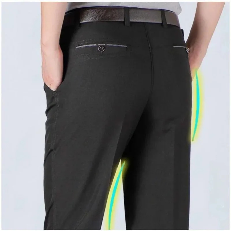 Mens Autumn Thick Casual Suit Pants Classic Business Fashion Stretch Summer Thin Trousers Male Clothes KOACUS 251028