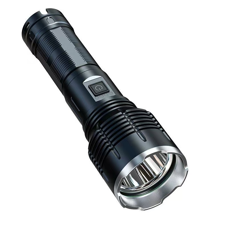 Type-C Charging Durable Light Source: Powerful Aluminum Handheld Torch at 30 Watts---Aluminum alloy high-intensity flashlight