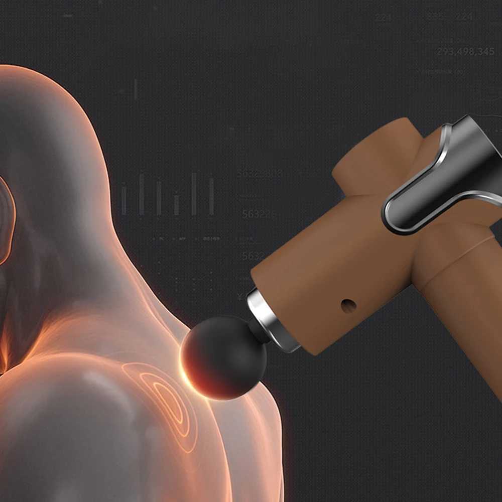 Silent Fascia Gun Muscle Relaxation FourHeaded Muscle Massager Tool Deep Tissue Percussion Gun for Relaxation And Recovery J251030