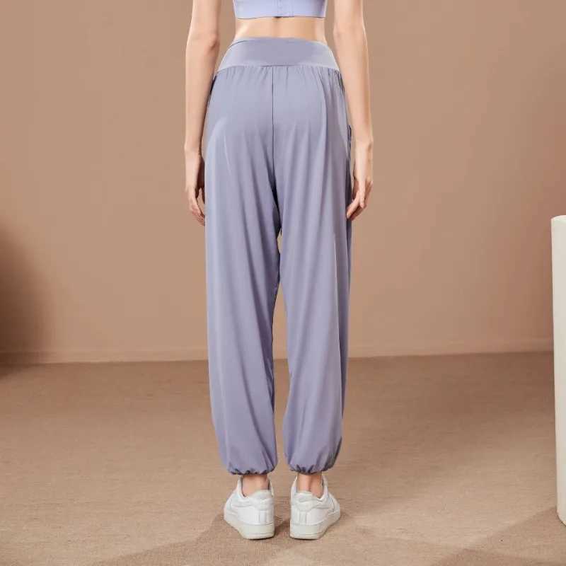 New Quick Dry Women Loose Yoga Pants High Waist Breathable Running Sportswear Clothing Fitness Gym Training Trousers Pantalones J251030