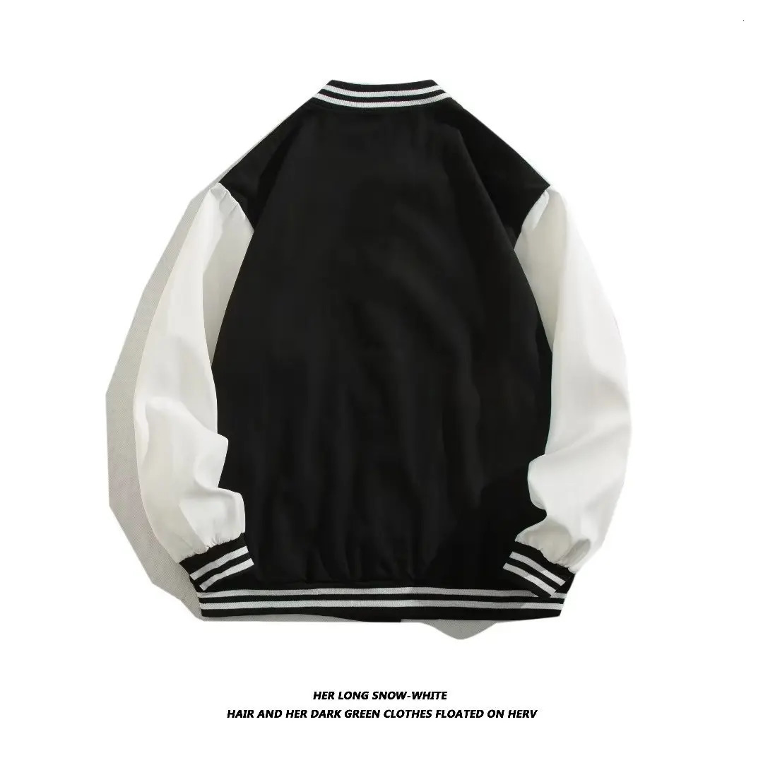Mens Autumn Jacket Casual Korean Style Loose Splicing Color Block Baseball Shirt Hong Kong Trendy Leisure Match 251028