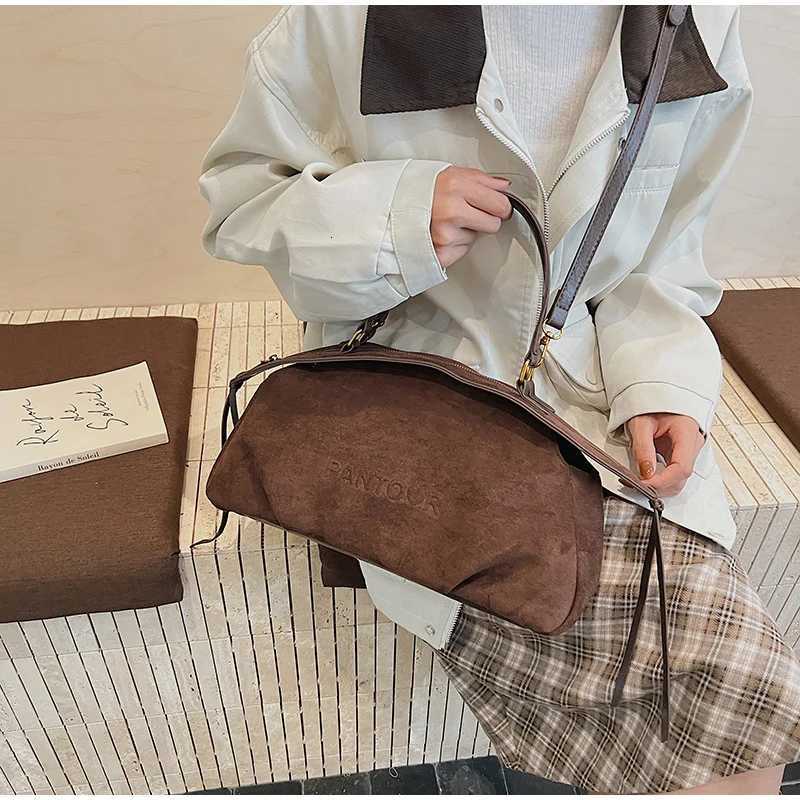 Designer bag Winter Matte Coffee Grey Large Tote Russian Style Suede Quality Leather Wen Bost Handbag Cmuter Shoder Bag Y251029