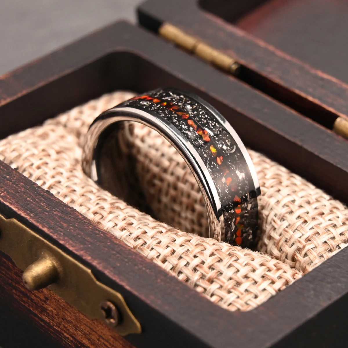 Fashion jewelry wedding band couple engagement rings 8MM tungsten carbide ring for man anillos bague homme pareja de compromisoW251030