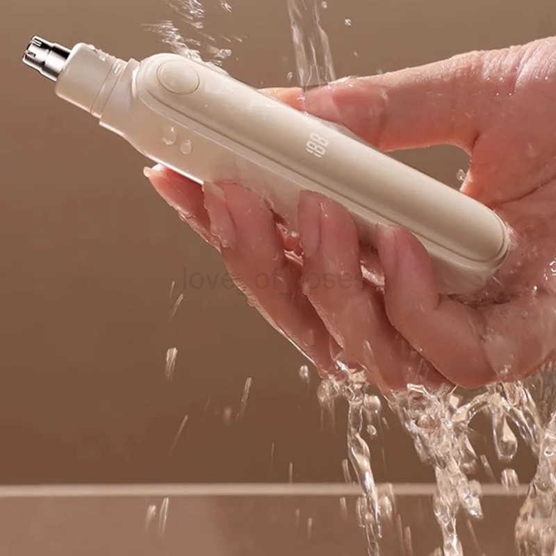 Electric Nose Hair Trimmer Rechargeable Ear and Nose Hair Trimmer Cleaning Nostrils and Removing LCD Digital Display For Man Z251030