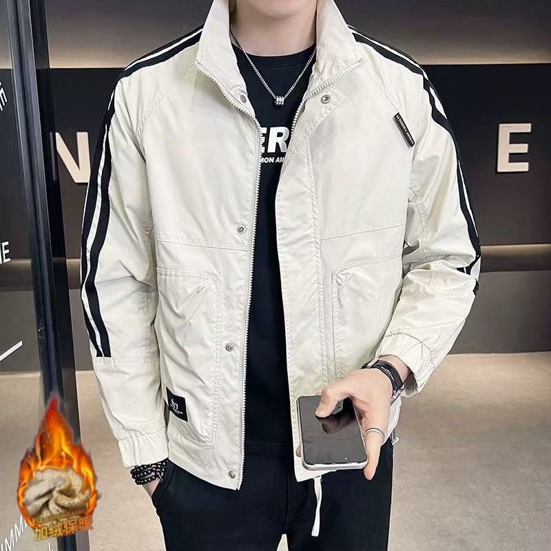 2025 Spring Designer Coat And Autumn Men's Jacket Trendy Versatile Men's Fashion New Striped Top Fashionable Jacket For Men