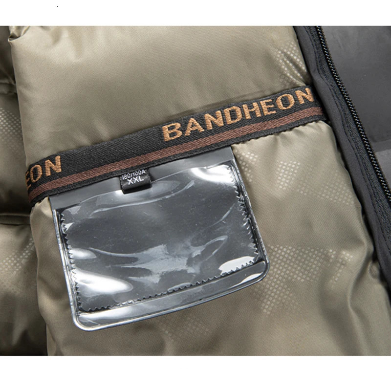 Big Collar 2026 Winter Parkas Men Thicken Casual Outwear Slim Fit Waterproof Warm Stand Coat 251029