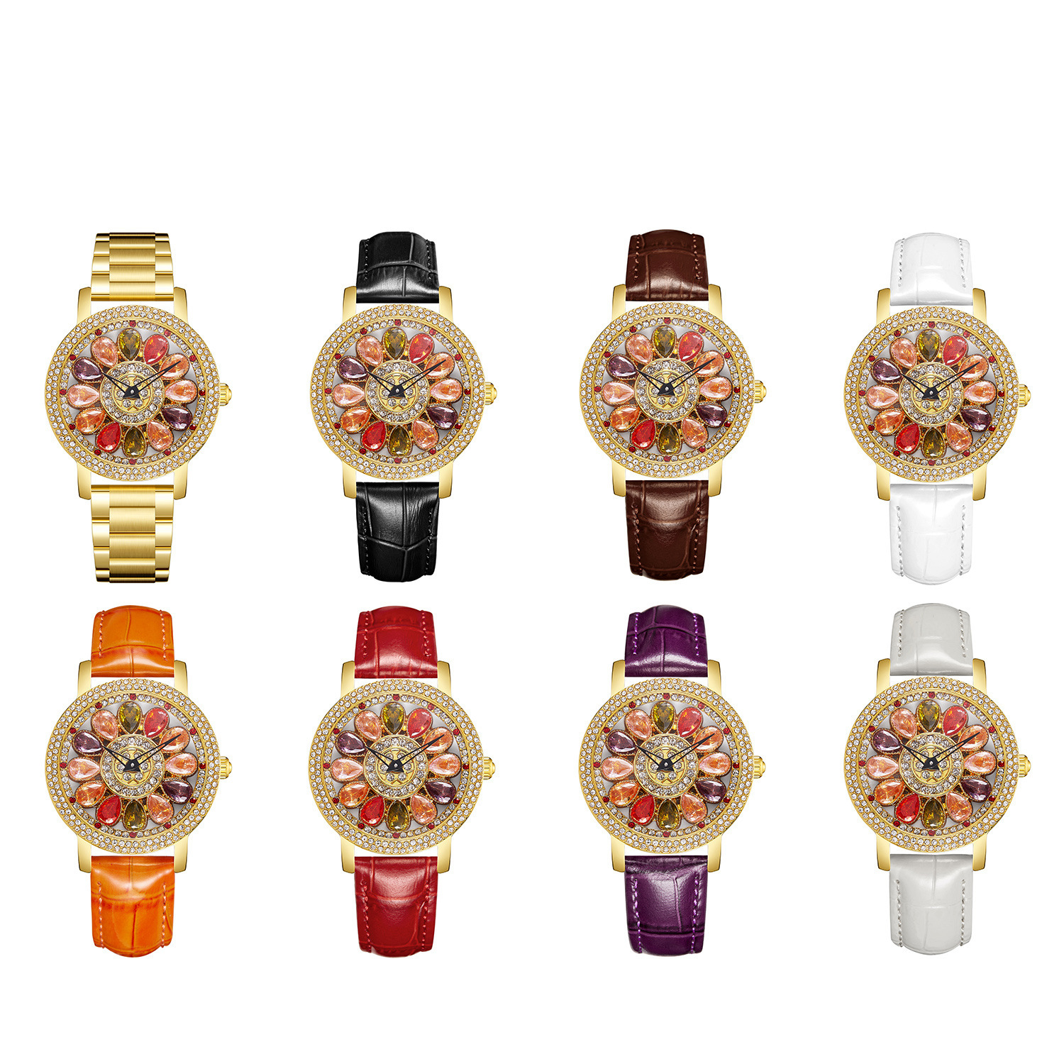 Designer Watch Women's Watch With Colorful Diamonds And Starry Sky Design, Light Luxury Fashion Live Luxury Quartz Watch