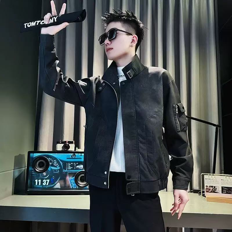 Men's Jacket Coat Spring Autumn 2025 New Men's Double Layer Designer Coat Jacket Stylish Versatile Stand Collar Jacket For Men