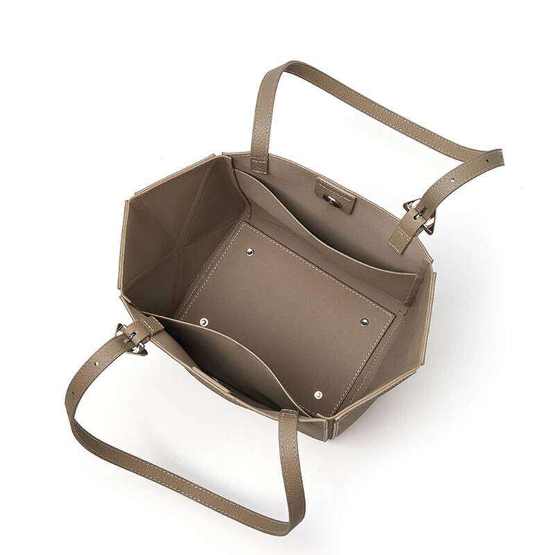 Designer bag 52 Hifashion Cowhide Genuine Leather Tote For Women 2025 Trend Designer Bucket Office Shoulder Bags Shopping Ladies Handbags