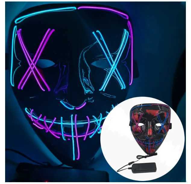 LED Halloween masks for costume cosplay parties masquerade mask terrorW251029