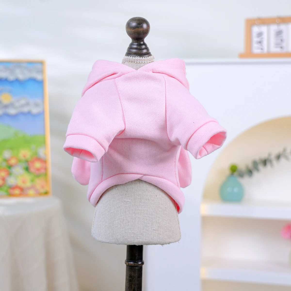 Pet Pink Rabbit Sweater Cat and Dog Wear Spring and Autumn Comfortable Puppy Clothes Happy Dog Autumn and Winter Warm Hoodie C251030