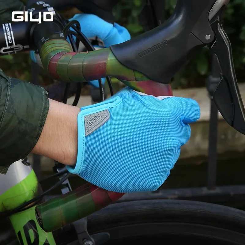 Giyo Bicycle Full Finger Sport Gloves Breathable Cycling Long Mittens Bicicleta Touchscreen Road Bike Shock Absorbent Glove J251029