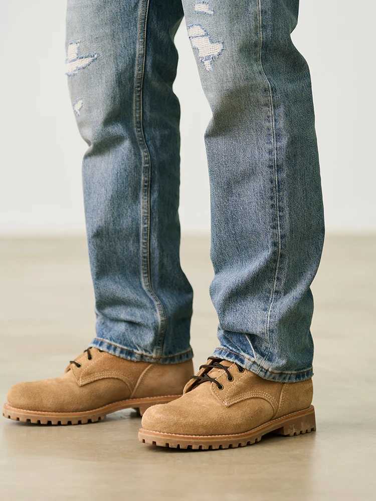 SIMWOOD 2025 Autumn Winter New Loose Straight Vintage Patchwork Jeans Men 135oz Fashion Street Style Plus Size Denim Trousers J251030