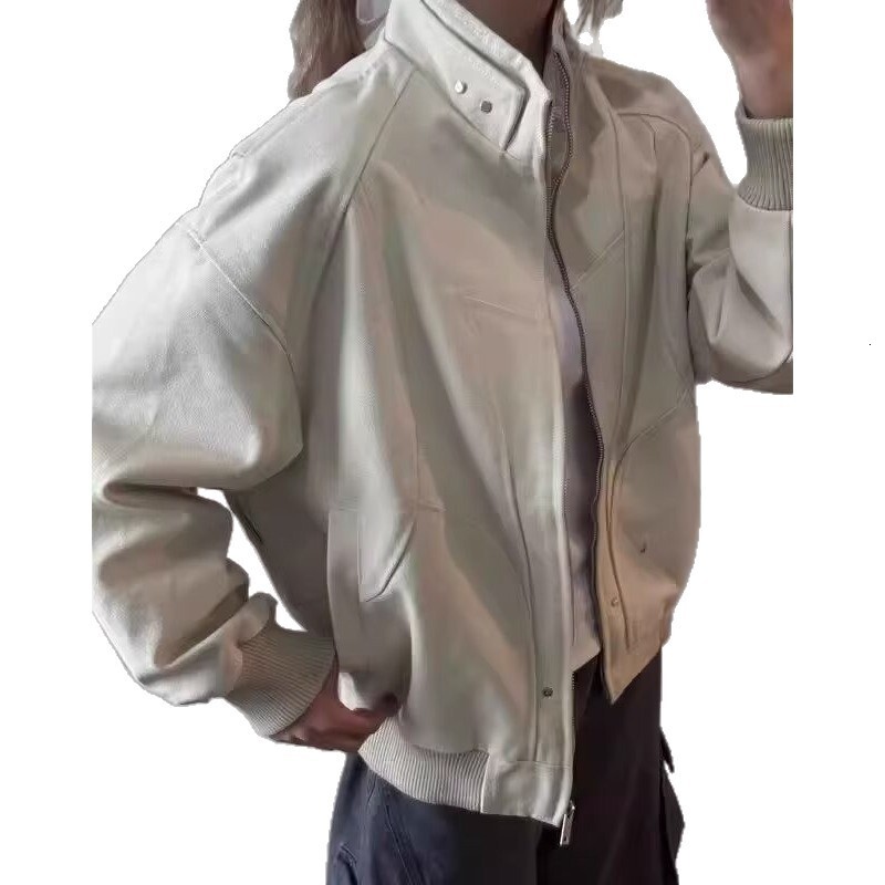 American Style Apricot Workwear Jacket Designer Jacket For Men Spring And Autumn Coat With High-end Feel Stylish And Cool Oversized Stand Collar Jacke