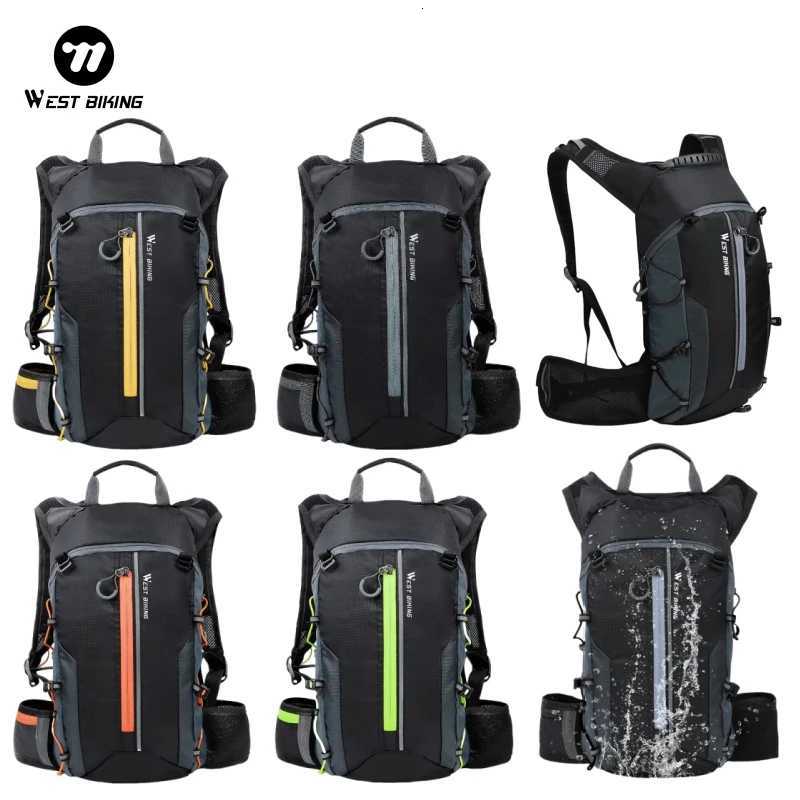 WEST BIKING Cycling Backpack Waterproof Ultralight Folding Bicycle Bag 10L Breathable Outdoor Climbing Travel Hiking Cycling Bag H251029