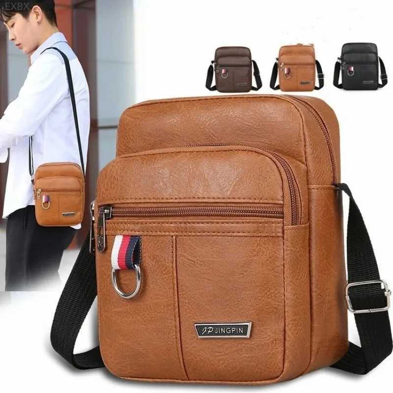 2023 Mens Messenger Bag Crossbody Shoder Bags PU Leather Men Travel Sling Bag Large Capacity Business Messenger Bag for M Y251011