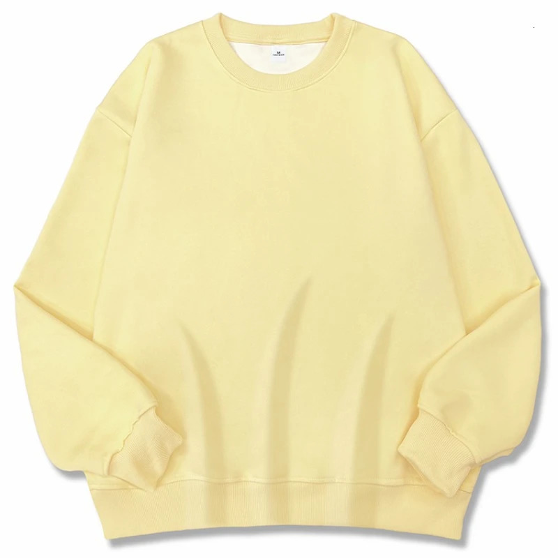 2025 Women Simple Pullover Female Fashion Harajuku Streetwear Solid Color ONeck Hoodie Autumn Winter Loose Casual Tops 251030