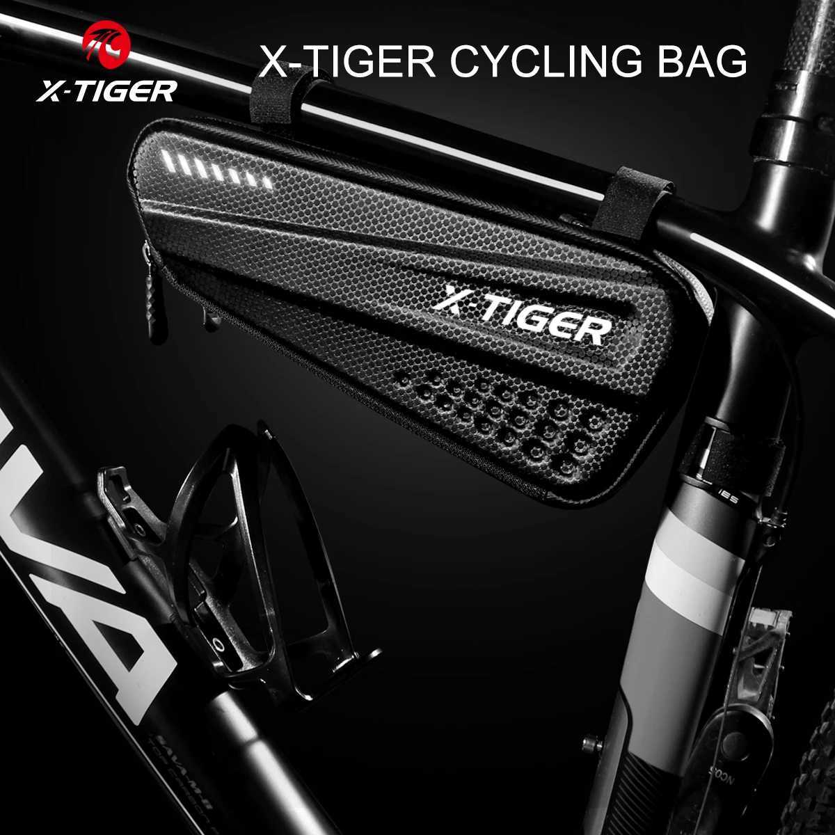 XTIGER Waterproof Bicycle Bag Reflective Mountain Bike Top Tube Bag 12L Large Capacity Shockproof MTB Bicycle Bag Accessories H251029
