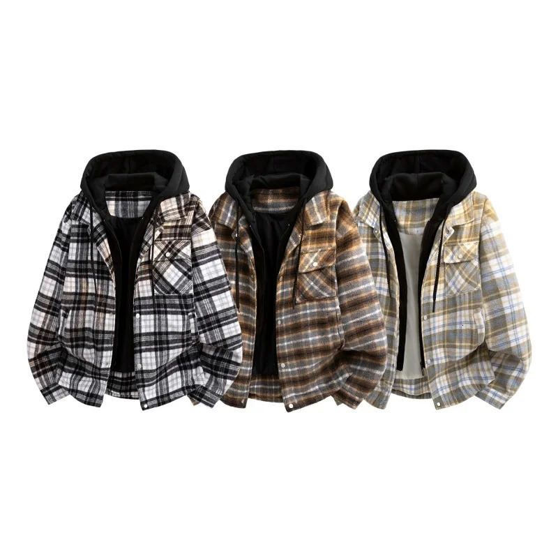 Mens Fashion Handsome Trendy Versatile Woolen North Fashe Outdoor Spring and Autumn Vacation Two High Quality Hooded Jackets 251029