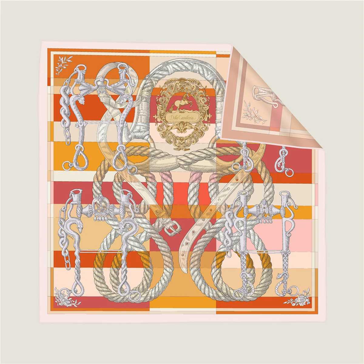 Brand Twosided Print Headband Scarf Women Fashion 9090cm Hijab Bandana Neckerhicef Beach Sun Protection Shawl Wrap HeadscarfW251029