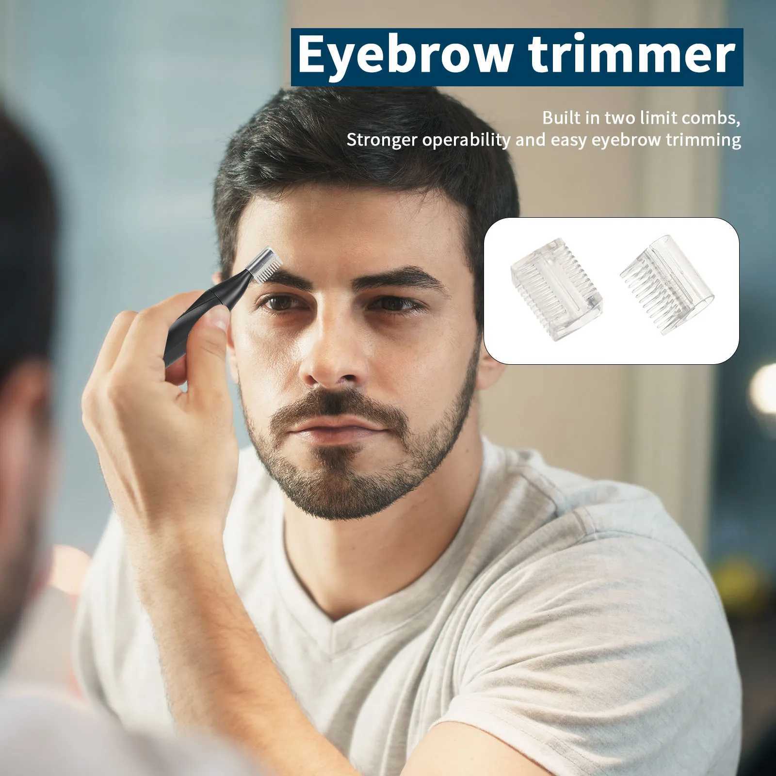 Nose Hair Trimmer Eyebrow Facial Hair Trimmer Rechargeable Painless Eyebrow Razor for Ear Beard Hairline Metal Trimming Tool M251030