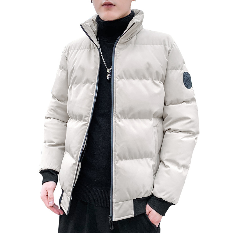 Red Cotton Jacket Men's Thick Warm Short Style for Autumn Winter Dragon Year Lucky Year plus Size Fat People Bread Coat