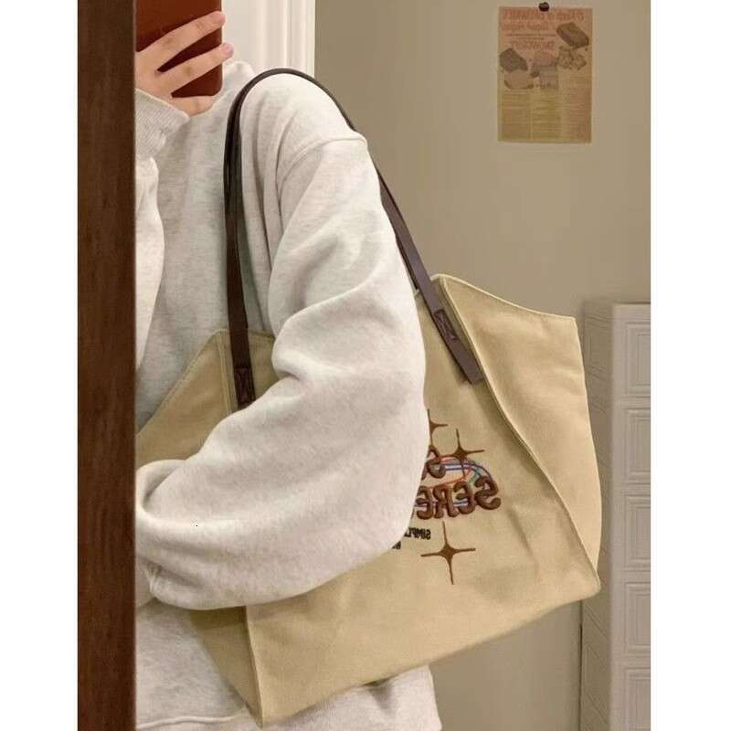 Luxury Bag Designer Canvas New Tote Large Capacity Women S Shoulder Commuting Handbag Travel Bag
