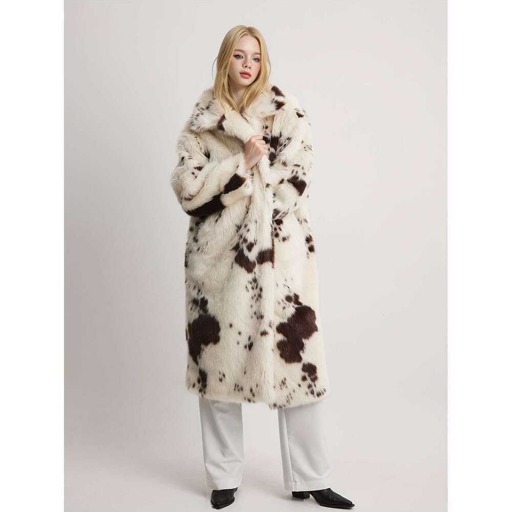 Fake Coat Women S Elegant Fake Rabbit Fur Long Formal To Casual Outerwear With Door Closure Non Stretchy Coat For Parties Office Everyday Outfits