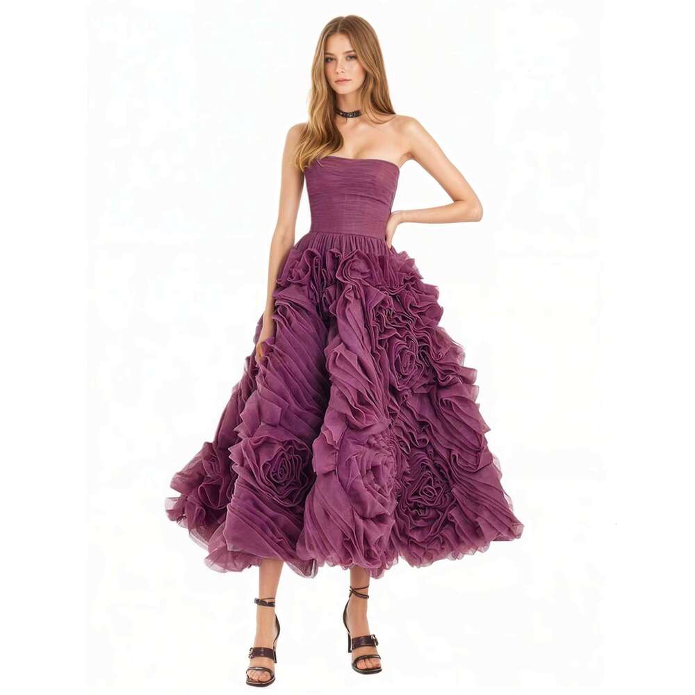 2025 New Solid Pleated Long Sleeve Two-Piece Midi Casual for Women Elegant Dress prom