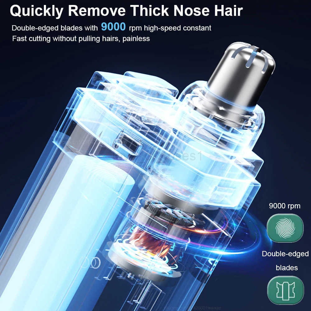 Nose Hair Trimmer Mini Portable Nose Hair Remover Rechargeable Trimmer for Nose and Ears Electric Mens Nose Hair Cutter Clipper Z251030