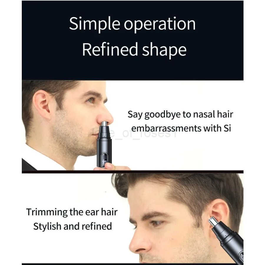 Ear and Nose Hair Trimmer Clipper 2025 Professional Painless Eyebrow and Facial Hair Trimmer for Men WomenRechargeable Ear Nose Z251030