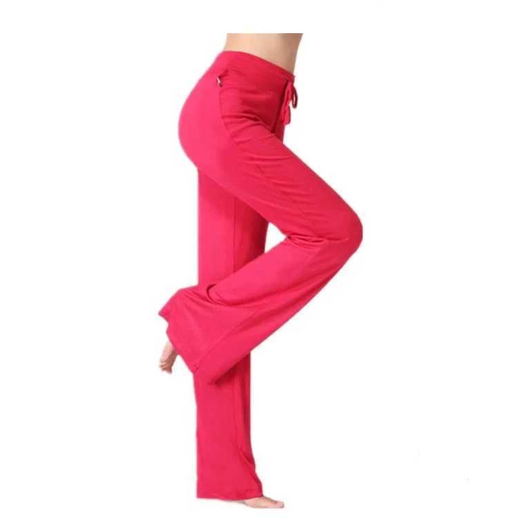 2025 New Womens Hip lifting flared pants high waisted yoga fitness pants sports micro flared yoga pants wide leg pants S3XL J251030