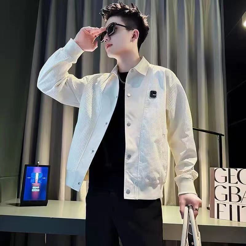 Fashion New Men's Jacket Spring Autumn 2025 Elegant Casual Versatile Trendy Designer Coat Men's Jacket