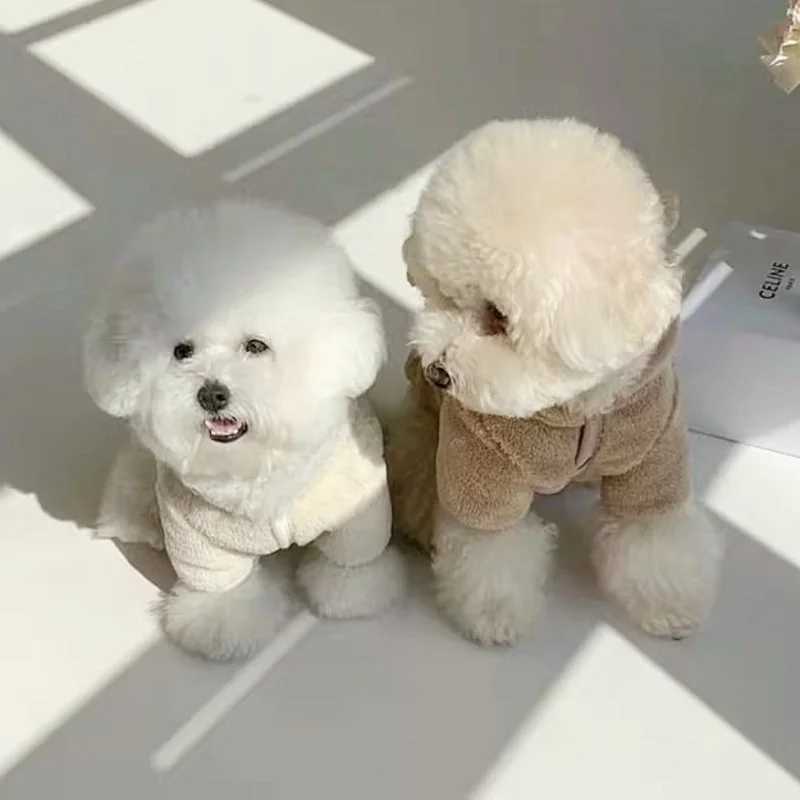 Fashion Pet Dog Hoodies Winter Warm Dog Clothes Bear Print Puppy Sweatshirt Cute Cat Hoodies Chihuahua Dog Clothes Pet Pullovers C251030
