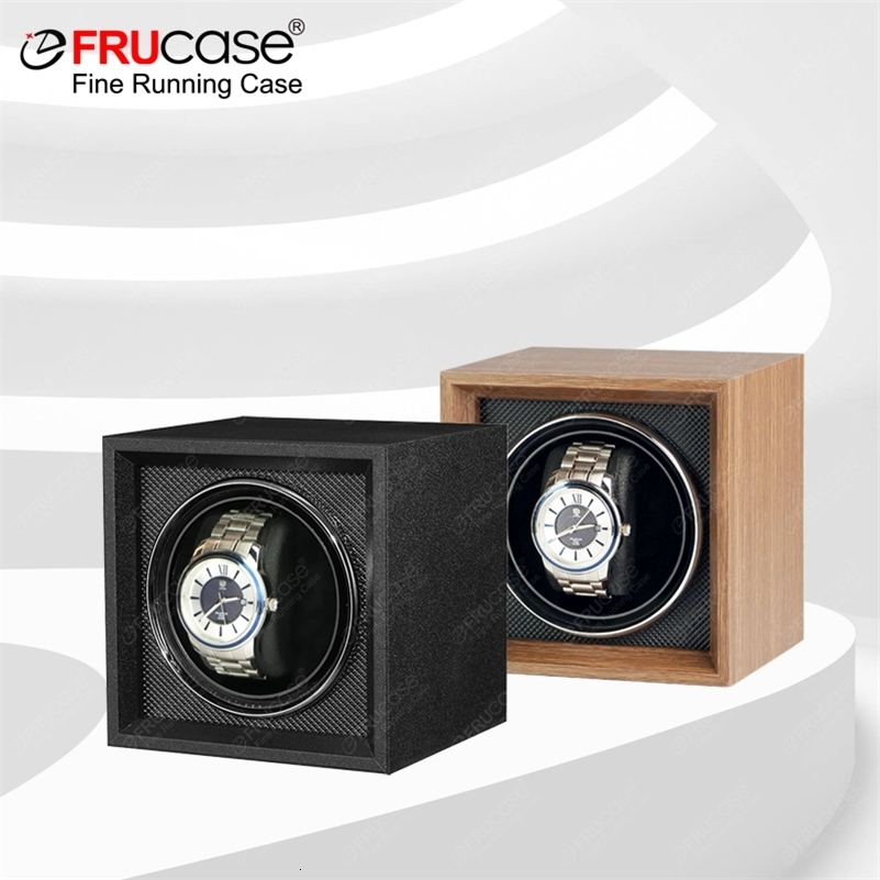 FRUCASE Watch Winder for automatic watches watch box automatic winder Mini style can be placed in a safe Box or drawer i251029
