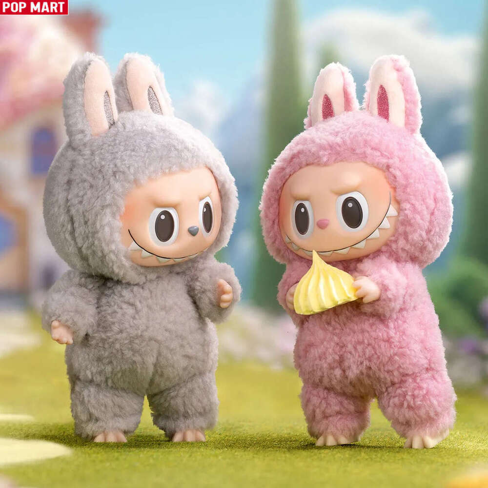 Hot Genuine Labubu soymilk THE MONSTERS pop mart Exciting Macaron Vinyl FaceBlind Box V1.0 Vinyl Figure with Unique Face Design Limited Edition Themed
