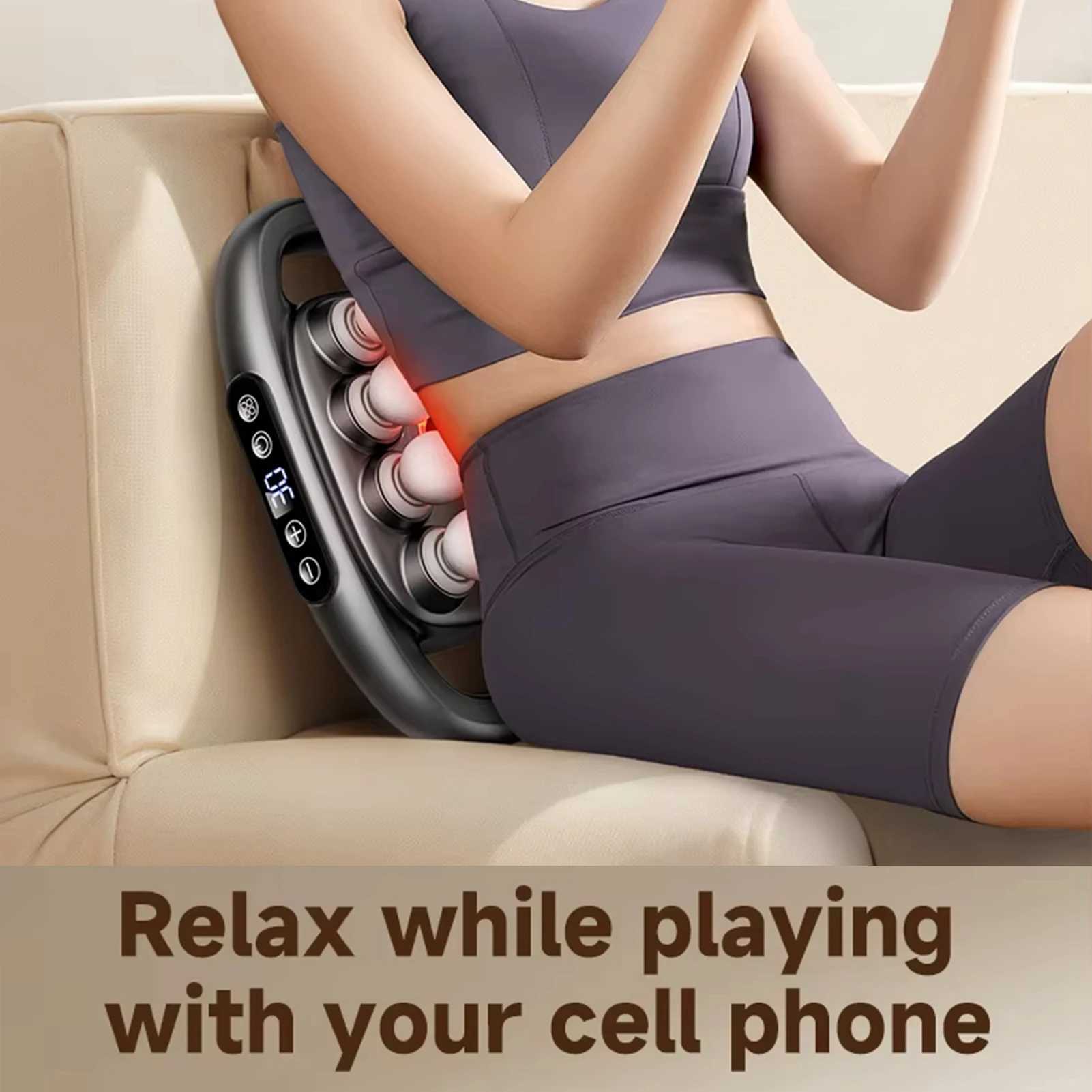 High Frequency Vibration Fascia Gun 168 Head Body Massage Gun Back Waist Massager Neck Shoulder Massager Masajeador J251030