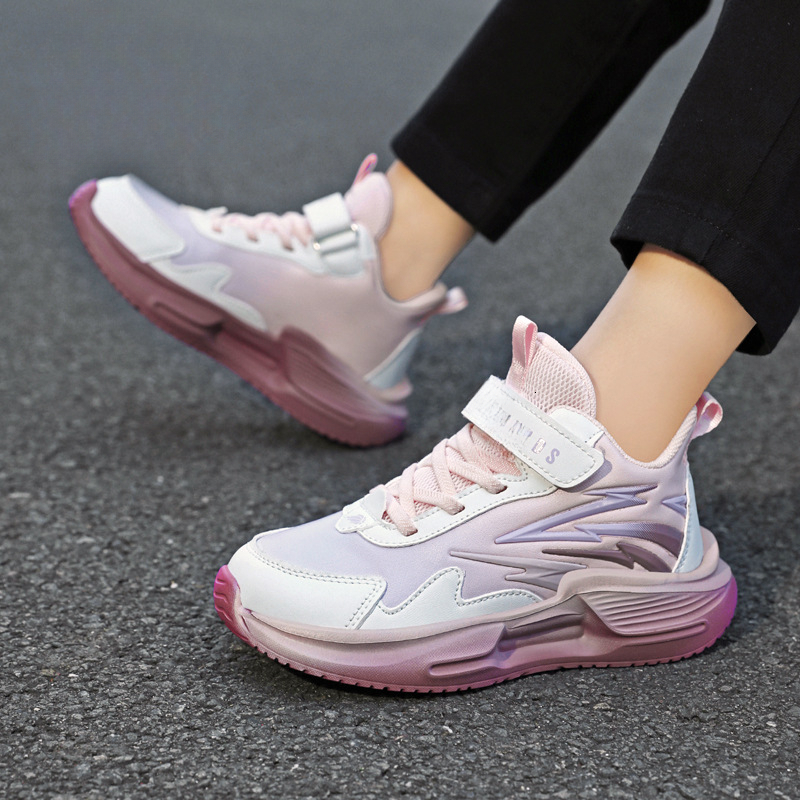 Men's shoe designer shoes new children's sports shoes autumn and winter plus size children's leather waterproof girls' running sho