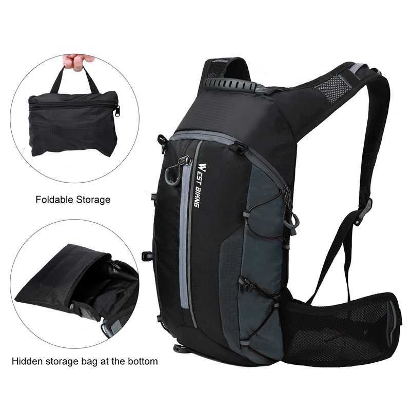 WEST BIKING Outdoor Water Repellent Sports Bag Cycling Hydration Backpack Travel Hiking Climbing MTB Road Bicycle Backpack H251029