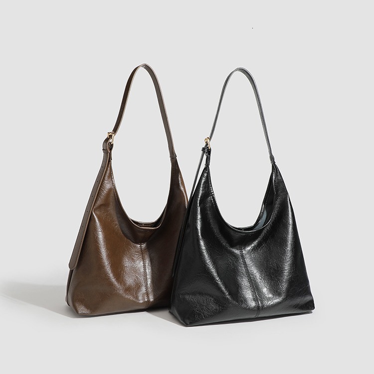 New Women's Large Capacity Handbags, Popular Single Shoulder Bags, Casual Commuter Soft Leather Handbags, Trendy Designer Bags