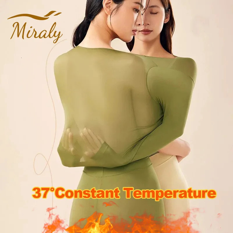 Ultra Thin Seamless Thermal Underwear Women Winter Warm Top 37Constant Temperature Thermo Lingerie Thermal Clothing 251030