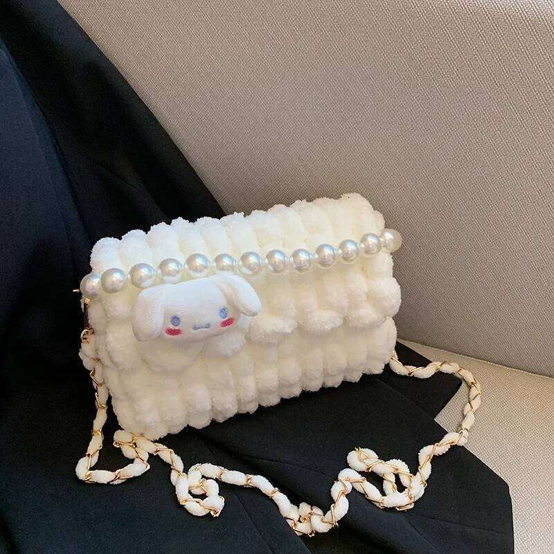 Christmas Diy Hand-Woven Homemade Gift Girlfriend Cute Plush Material Bag 2025 Winter