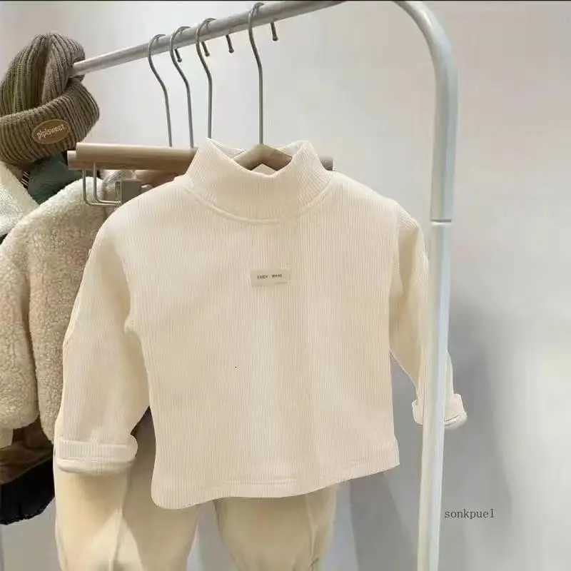 Childrens Autumn Winter Half High Neck Pullover Long Sleeve Bottom Shirt Kids Baby Boys Girls Clothing TopsT251030