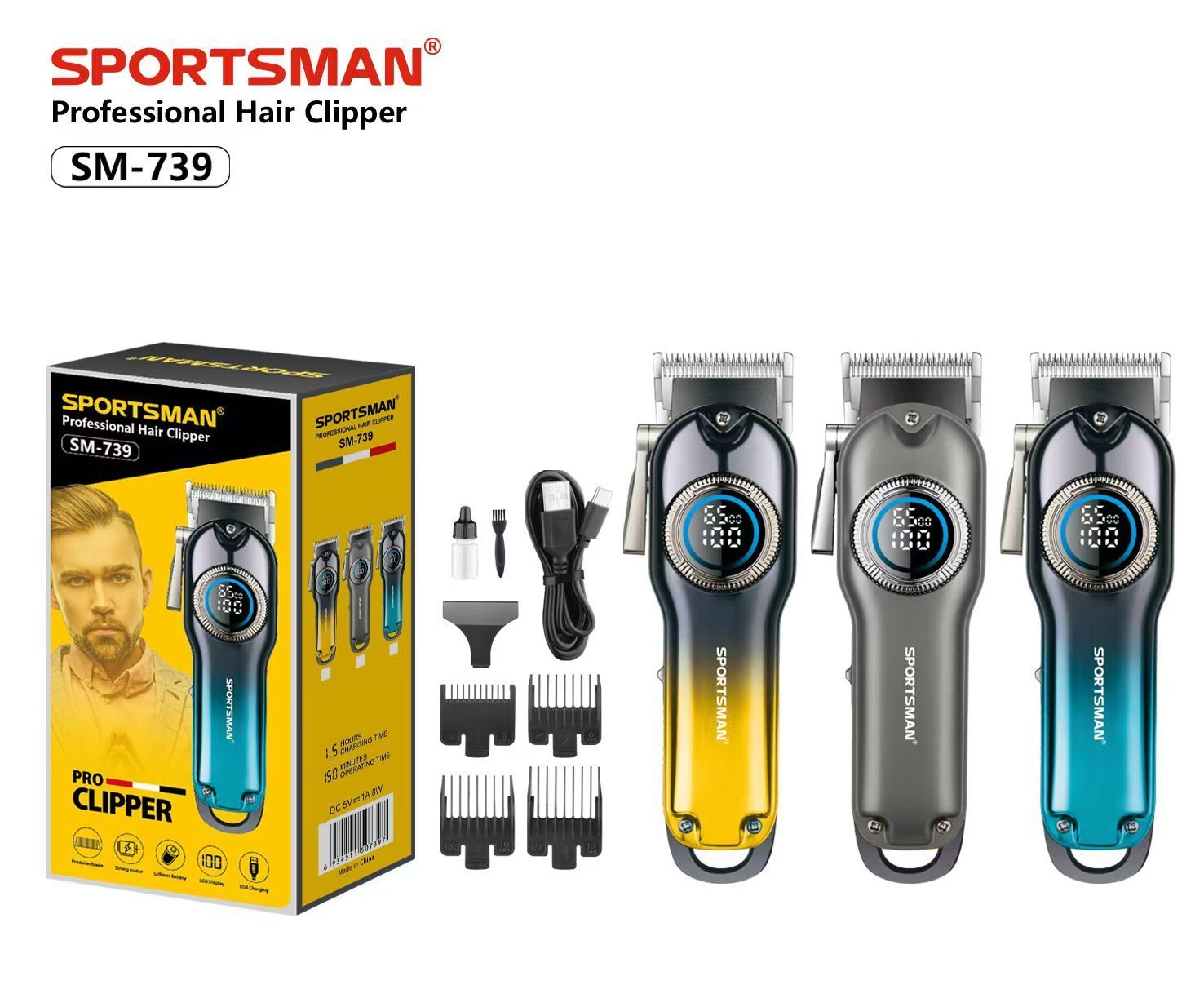 Original VGR 0mm zero Metal Electric Hair Beard Trimmer For Men Body Face Electric Clipper Hair Cutting Rechargeable 240701