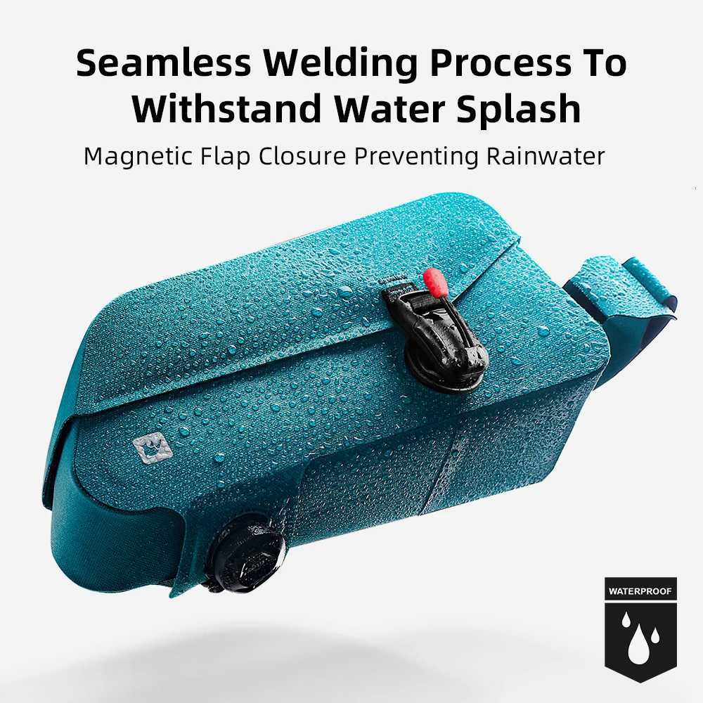 Rhinowalk Bicycle Waterproof Bag Cycling Top Front Tube Frame Bag Magnetic Closure And Knob Locking System For MTB Road Bike H251029