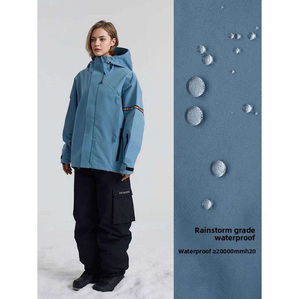 Coldelement Unisex 3L Hard Shell Ski Jacket For Snowboard - Professional Grade, Waterproof, Windproof, Fully Taped, Durable
