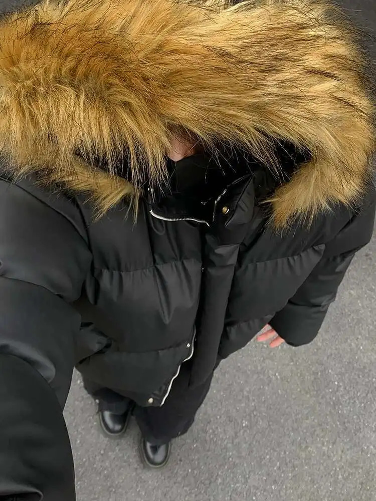 LUZHEN Winter 2024 Parkas Detachable Fur Collar American Short Unisex Thick Warm Padded Jackets Winter Male LZ8194 251028