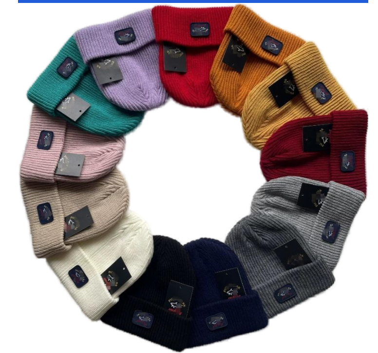2025 Fashion Designer Beanie Cap Men Women Brand Paul wool knitted Bonnet caps Winter warm ski sports Crochet shark hat