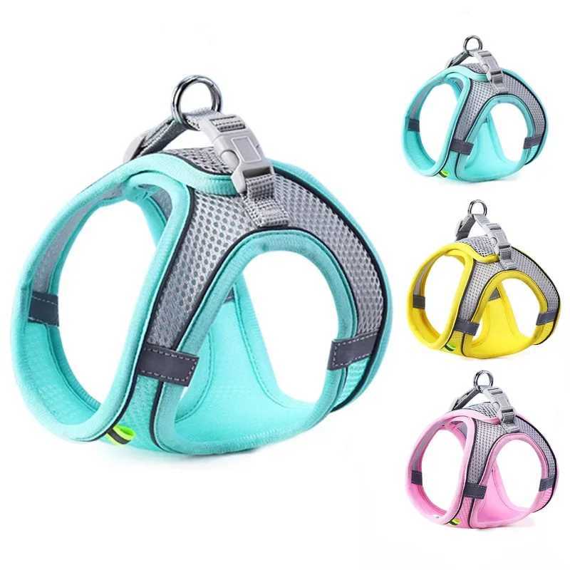 Safe Design Adjustable CatDog Harness Vest for Small Medium CatDogs Pet Harness Chest Rope Reflective Strips Breathable J251129